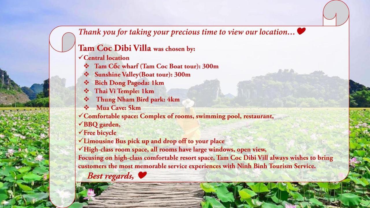 Tam Coc Dibi Villa Ninh Binh Esterno foto